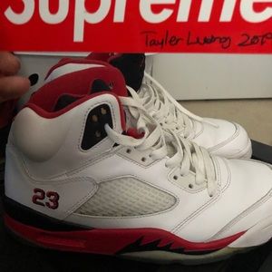 2013 JORDAN 5 FIRE RED